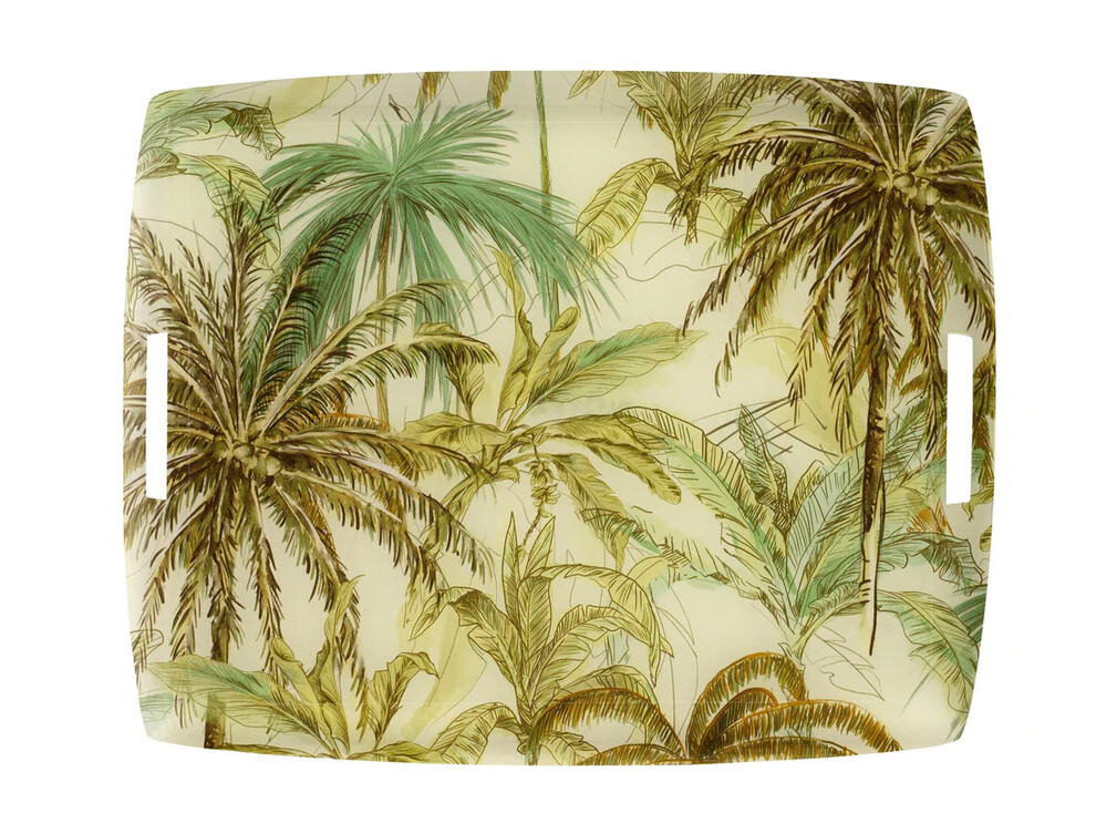 PLATEAU ACRYLIQUE BORD TEXTURÉ - Vert / Bleu | ZARA France