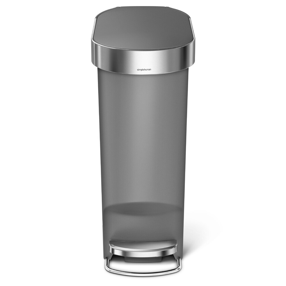 Poubelle Etroite à Pédale Et Rebord 40 Litres, Compartiment Simple ...
