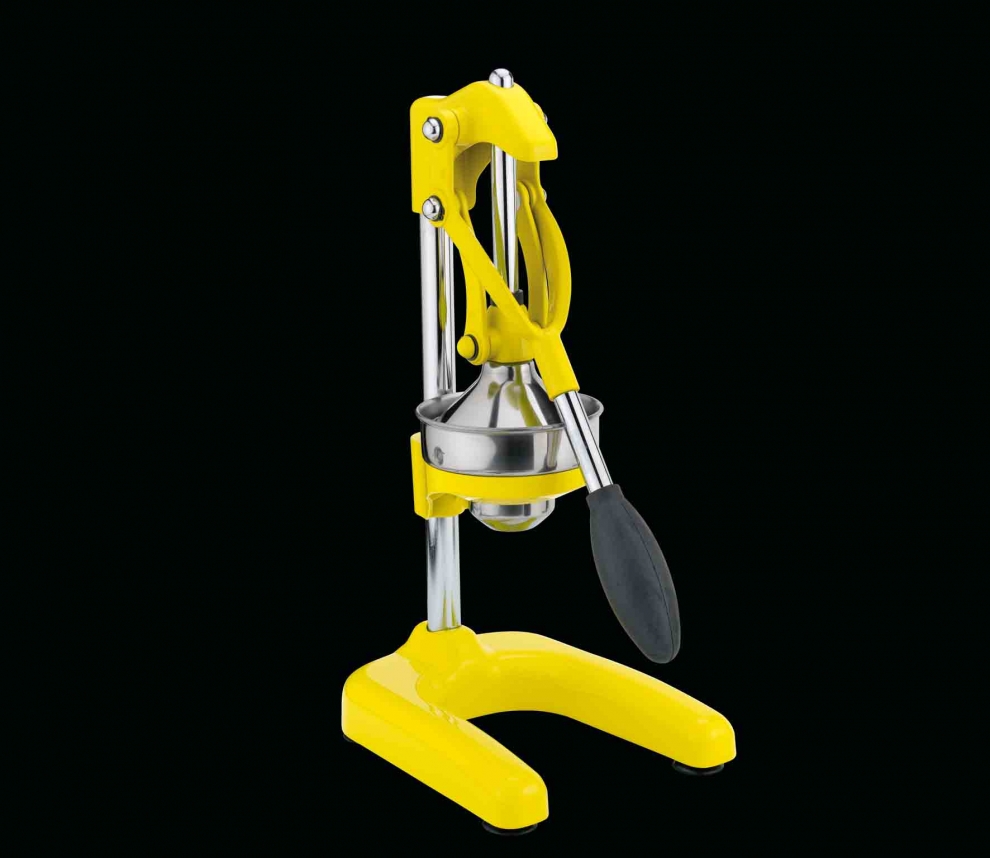Presse Agrumes CÉCOA SHINE Jaune - Presse Direct Sur Bouteille Ou Verre