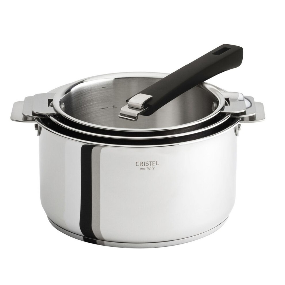 Serie De 3 Cass. Casteline Amovible 16 A 20 Cm + 1 Poignee Mutine Noire