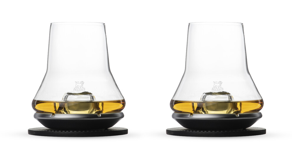 Verre Peugeot Impitoyable dégustation de whisky avec socle 38cl
