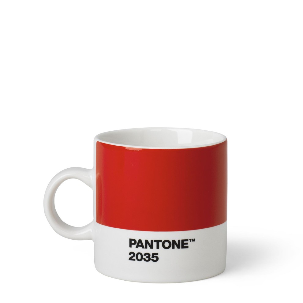 Tasse à espresso Pantone en Porcelaine 12 cl Rouge 2035 C - 101042035 ...