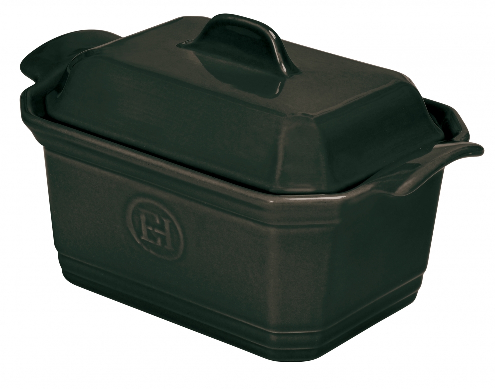 Terrine à foie gras avec presse Fusain 16x12 cm EH799706 EMILE