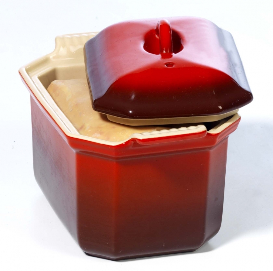 Terrine et presse à Foie gras Rectangulaire 0,8 L Cerise