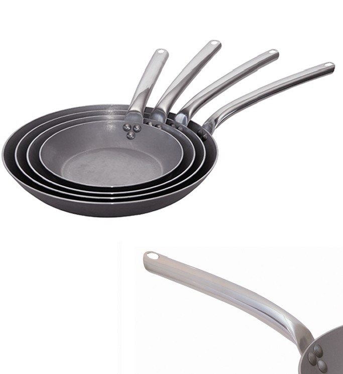 De Buyer 5130.32 Poêle ronde en tôle blanche carbone + queue inox § 32... par LeGuide.com Publicité